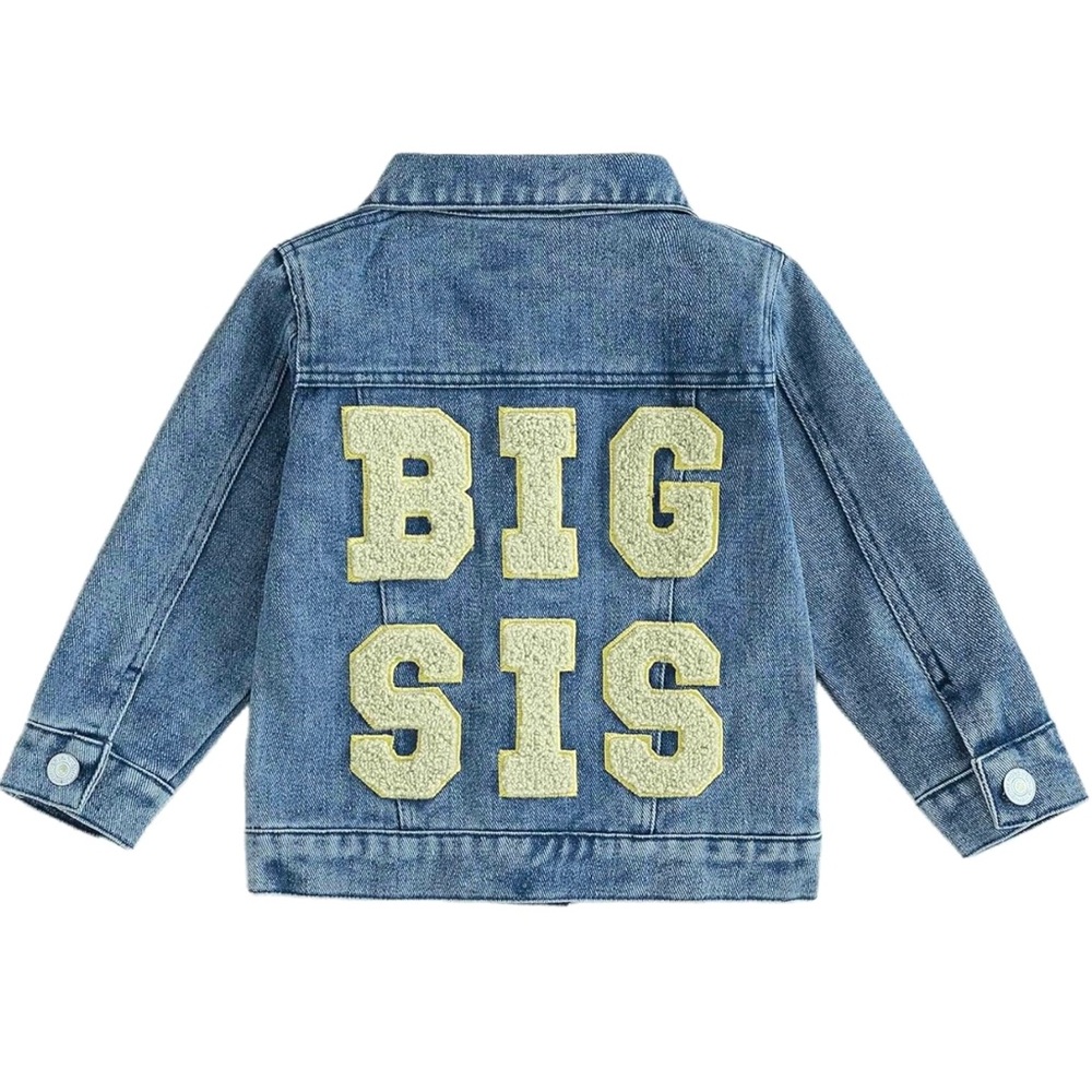 Toddler ‘Big Sis’ Jeans Jacket